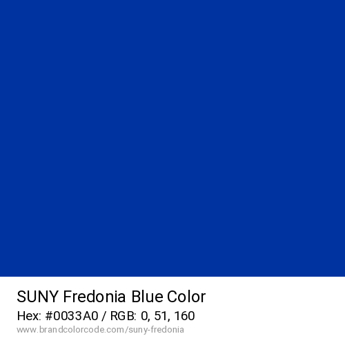 SUNY Fredonia's Blue color solid image preview