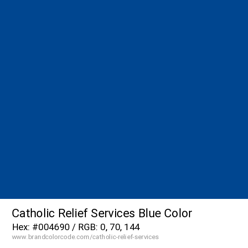 Catholic Relief Services's Blue color solid image preview