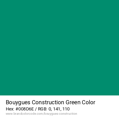 Bouygues Construction's Green color solid image preview