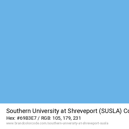 Southern University at Shreveport (SUSLA)'s Columbia Blue color solid image preview