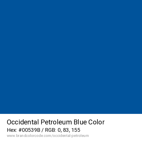Occidental Petroleum's Blue color solid image preview