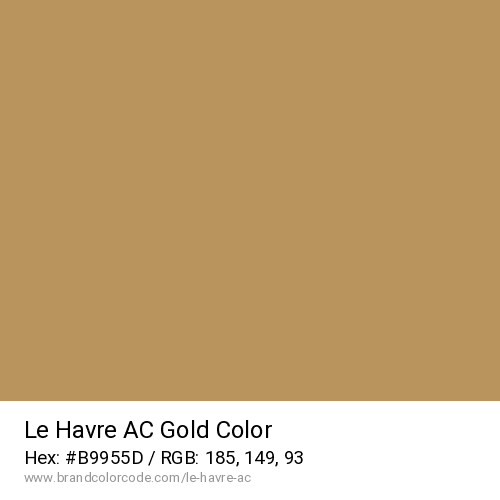 Le Havre AC's Gold color solid image preview