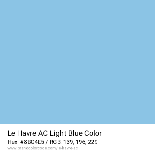 Le Havre AC's Light Blue color solid image preview