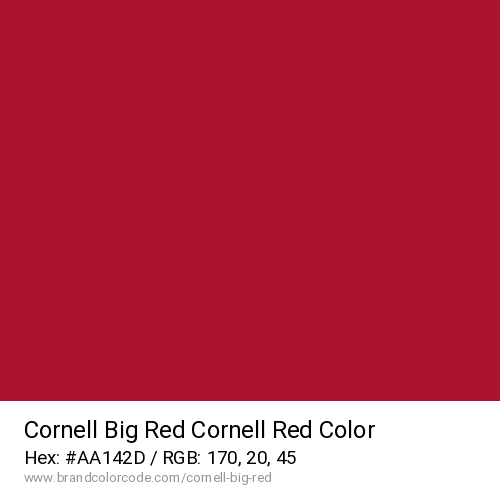 Cornell Big Red's Cornell Red color solid image preview