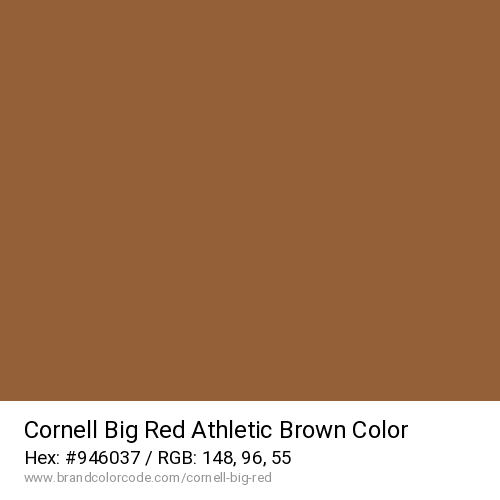 Cornell Big Red's Athletic Brown color solid image preview
