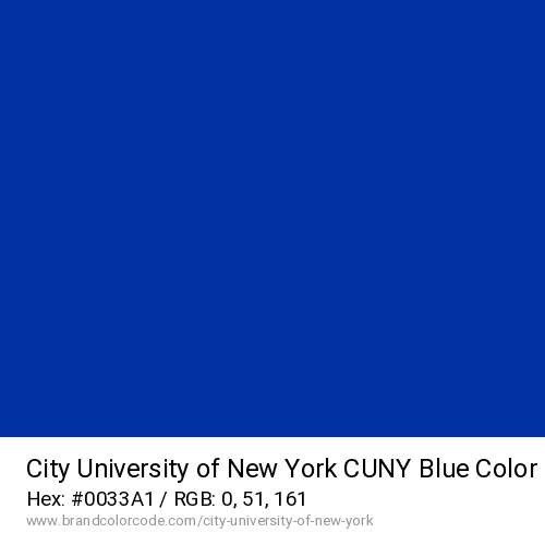 City University of New York's CUNY Blue color solid image preview