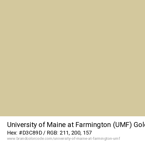 University of Maine at Farmington (UMF)'s Gold color solid image preview