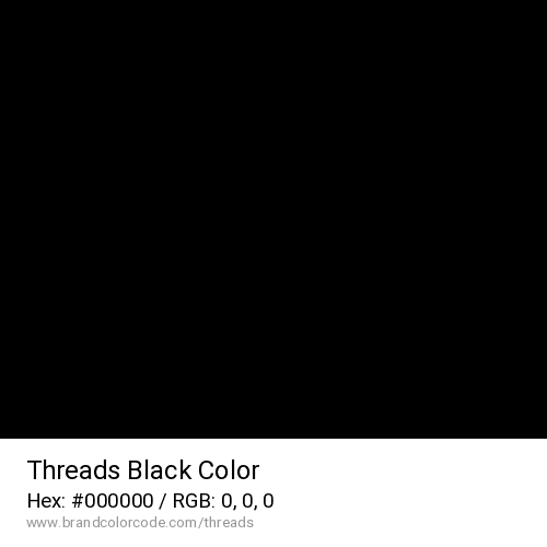 Threads's Black color solid image preview