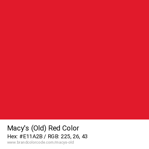 Macy’s (Old)'s Red color solid image preview