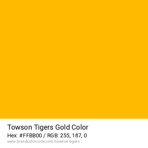 Towson Tigers's Gold color solid image preview
