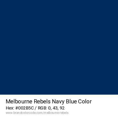 Melbourne Rebels's Navy Blue color solid image preview