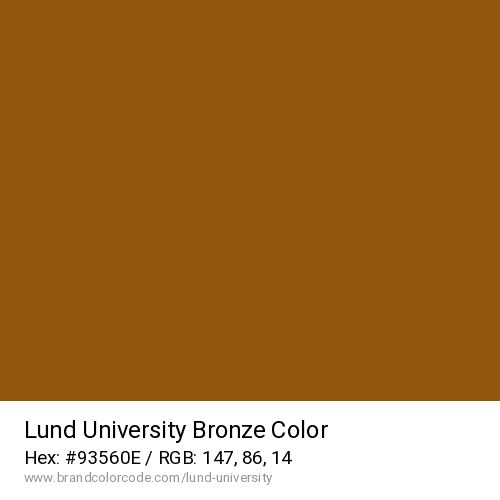 Lund University's Bronze color solid image preview