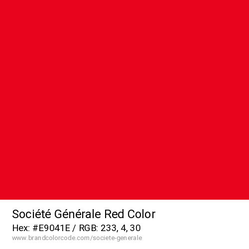 Société Générale's Red color solid image preview