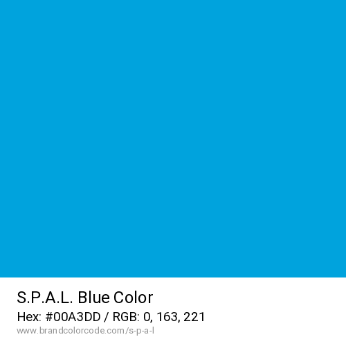 S.P.A.L.'s Blue color solid image preview