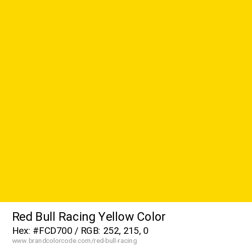 Red Bull Racing's Yellow color solid image preview