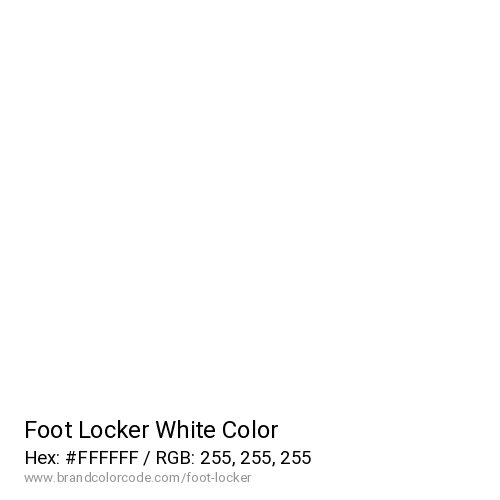 Foot Locker's White color solid image preview