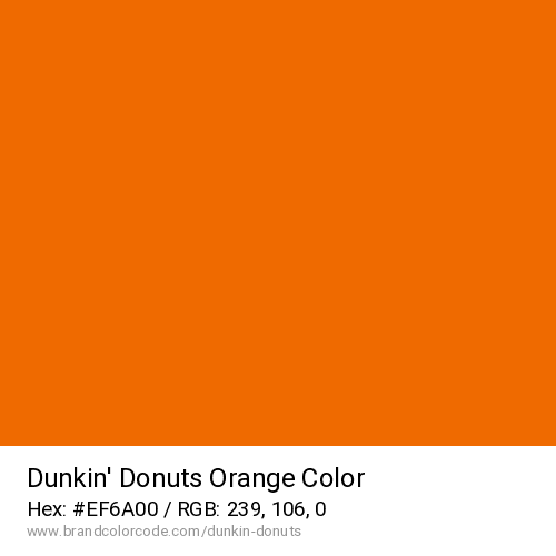 Dunkin’ Donuts's Orange color solid image preview