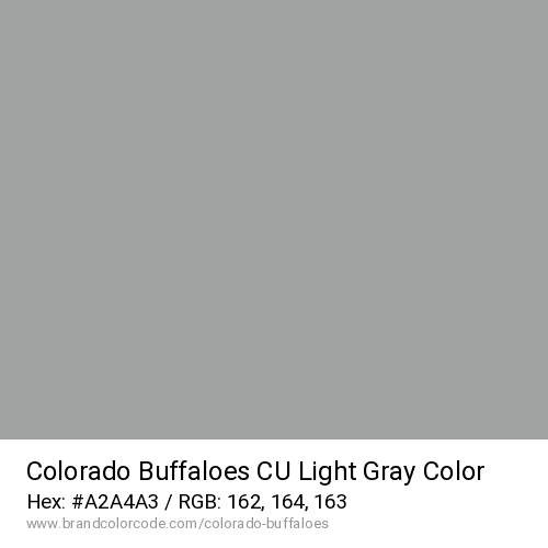 Colorado Buffaloes's CU Light Gray color solid image preview
