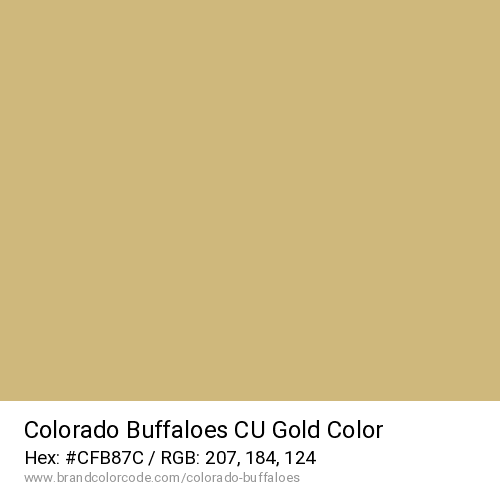 Colorado Buffaloes's CU Gold color solid image preview