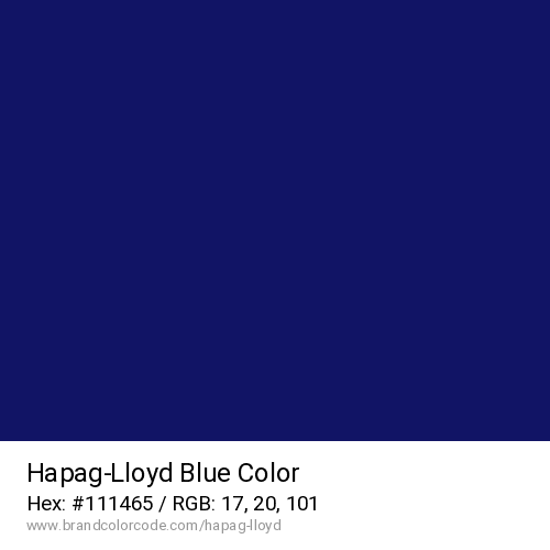 Hapag-Lloyd's Blue color solid image preview