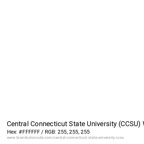 Central Connecticut State University (CCSU)'s White color solid image preview
