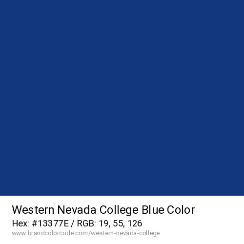 Western Nevada College's Blue color solid image preview