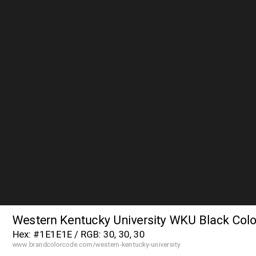 Western Kentucky University's WKU Black color solid image preview