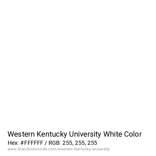 Western Kentucky University's White color solid image preview