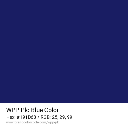 WPP Plc's Blue color solid image preview