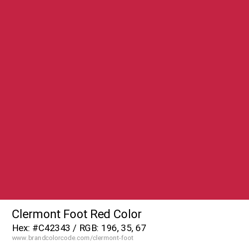 Clermont Foot's Red color solid image preview