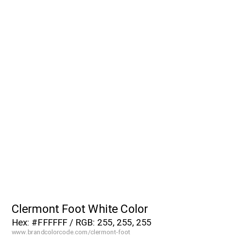 Clermont Foot's White color solid image preview