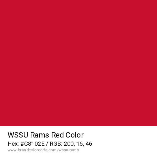 WSSU Rams's Red color solid image preview