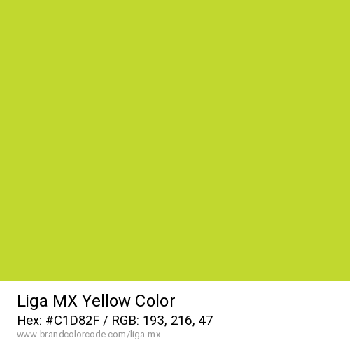 Liga MX's Yellow color solid image preview
