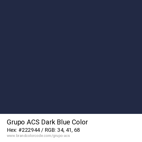 Grupo ACS's Dark Blue color solid image preview