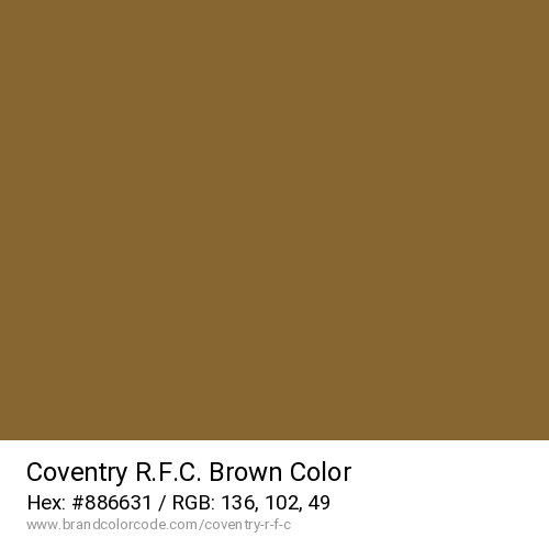Coventry R.F.C.'s Brown color solid image preview