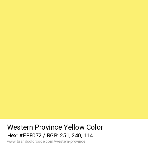Western Province's Yellow color solid image preview