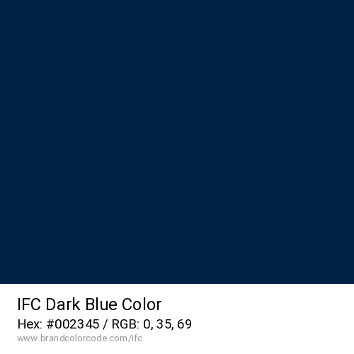 IFC's Dark Blue color solid image preview