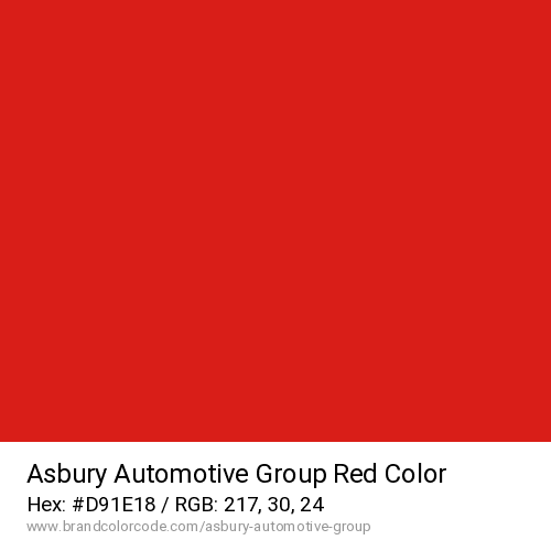 Asbury Automotive Group's Red color solid image preview