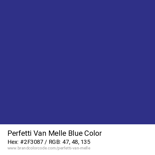 Perfetti Van Melle's Blue color solid image preview