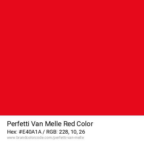 Perfetti Van Melle's Red color solid image preview
