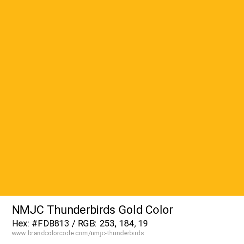 NMJC Thunderbirds's Gold color solid image preview