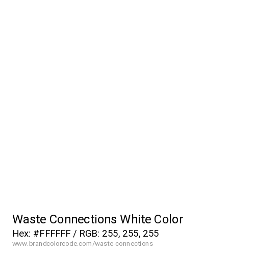 Waste Connections's White color solid image preview