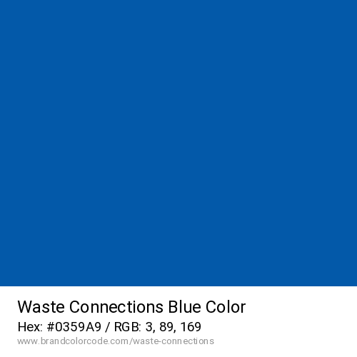Waste Connections's Blue color solid image preview