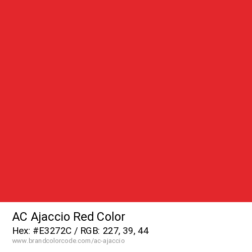 AC Ajaccio's Red color solid image preview