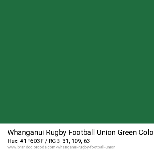 Whanganui Rugby Football Union's Green color solid image preview