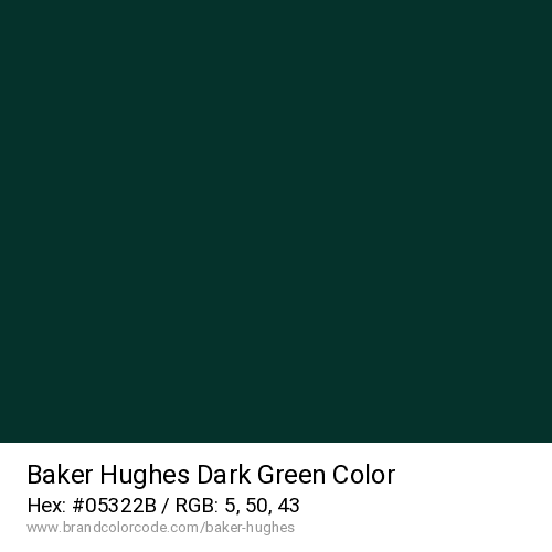 Baker Hughes's Dark Green color solid image preview