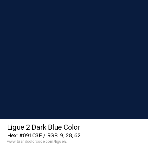 Ligue 2's Dark Blue color solid image preview