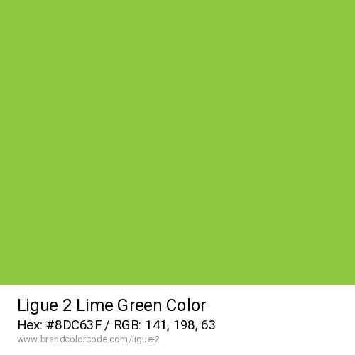 Ligue 2's Lime Green color solid image preview