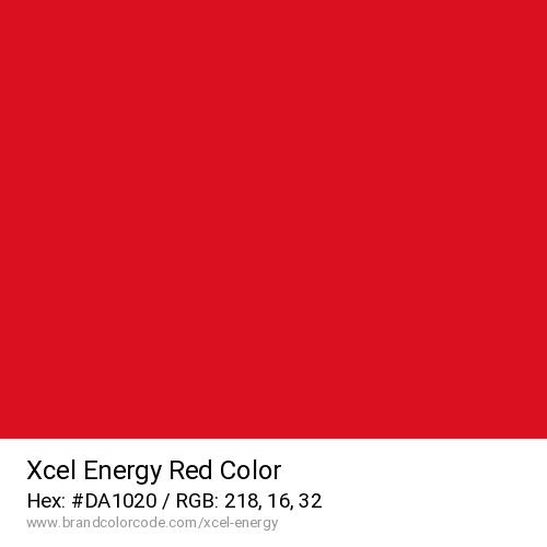 Xcel Energy's Red color solid image preview