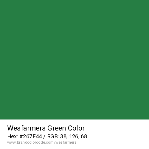 Wesfarmers's Green color solid image preview